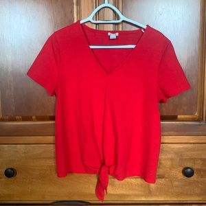 J.Crew women’s tie t shirt